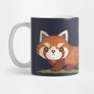 Red panda walking Mug